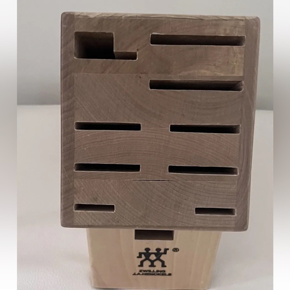 J. A. Henckels International 9 Slot Hardwood Knife Storage Block - Picture 1 of 6